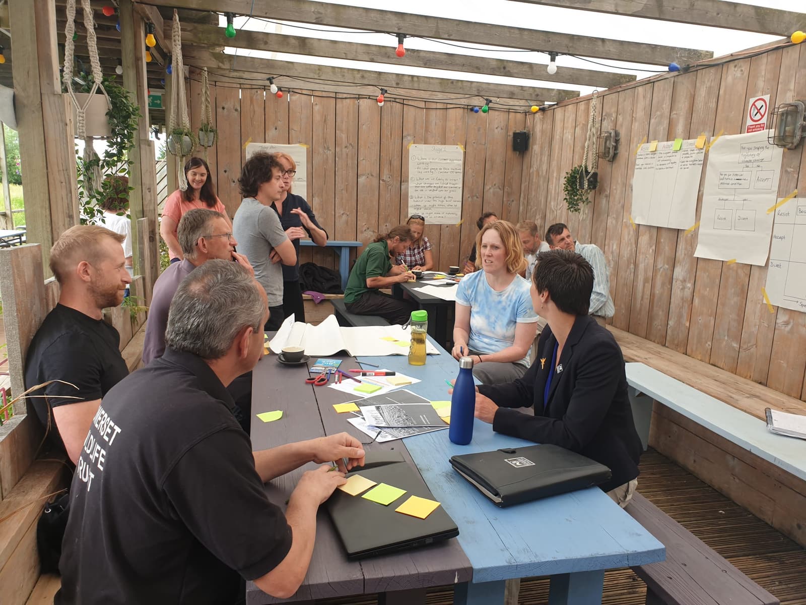 Adaptation Pathways workshop with the nature reserve managers at the Somerset Wildlife Trust